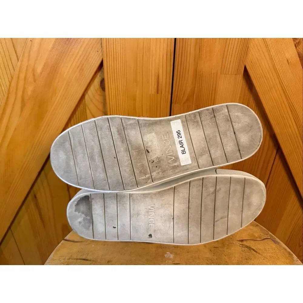 Vince Blair Calf Hair Printed Slip On Sneakers Size 7M